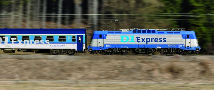 D1 Express Praha – Brno místo ucpané dálnice