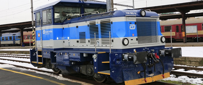 Nová posunovací lokomotiva ve zkušebním provozu