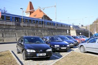 Parkoviště u nádraží na jihu Moravy jsou využívaná