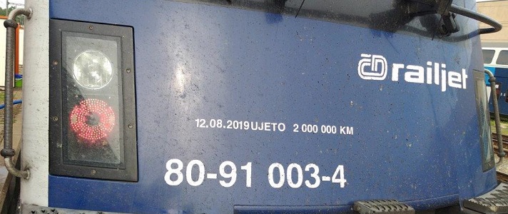 První railjety ČD dosáhly dvou milionů kilometrů