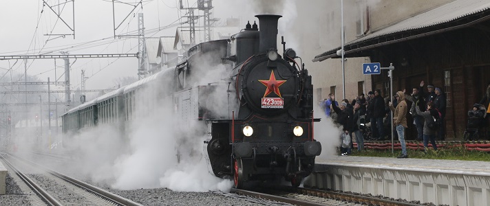 Do Štítů zamířil speciální parní vlak z Letohradu