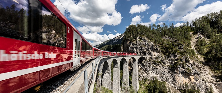 Bernina Express už jezdí i z Landquartu