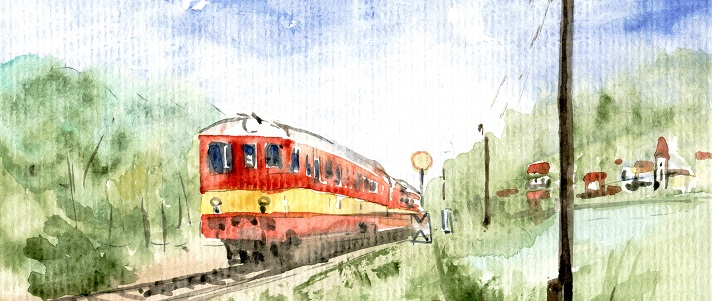 Jak vidí železnici malířky